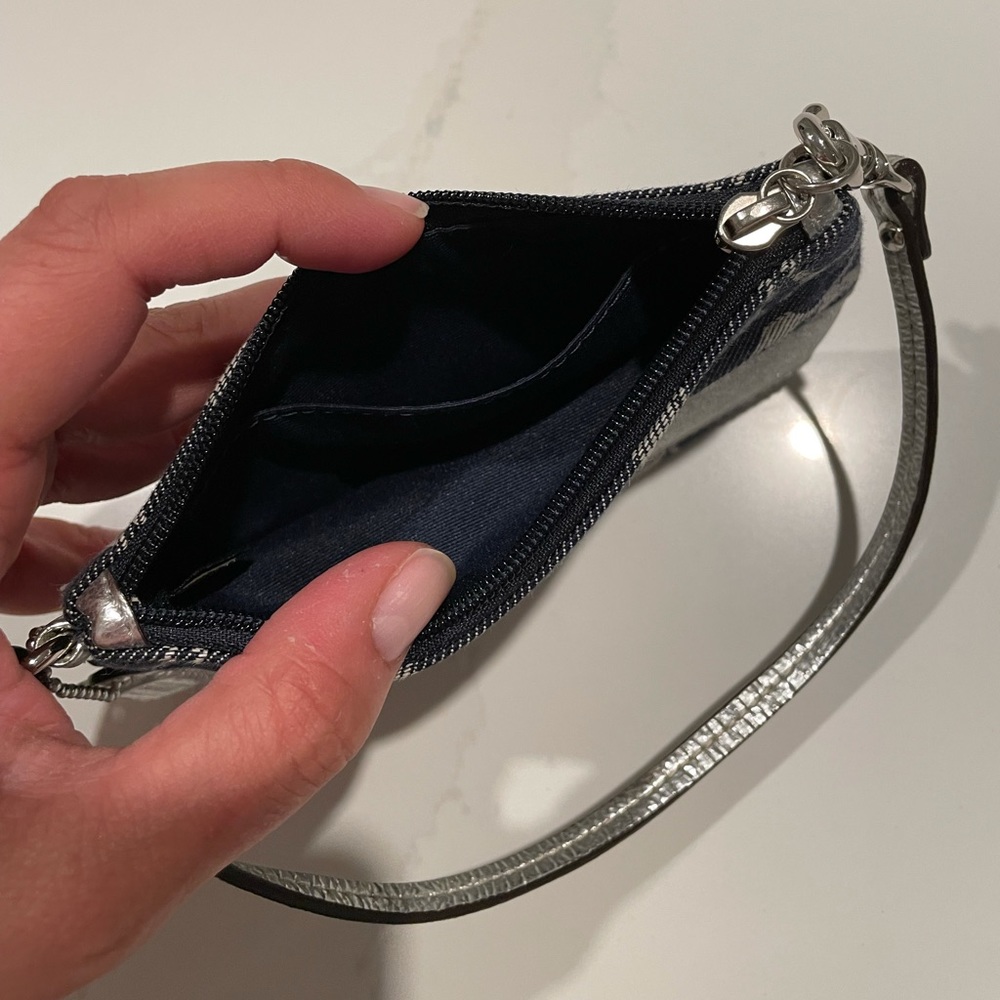 New Coach Jean and Silver Wristlet - Picture 3 of 3